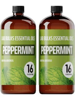 Refreshing Peppermint Essential Oil - 16 oz, Set of 2, Aromatherapy & Wellness